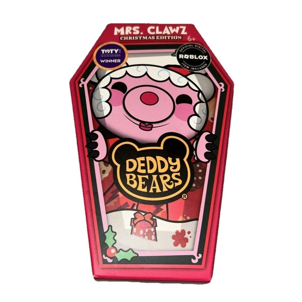 Deddy Bears Mrs. Clawz 2025 Christmas Edition 5” Roblox Plush Toy